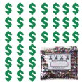 thumbnail image 2 of Confetti Dollar Sign Green - Half Pound (8 oz) - CCL8892, 2 of 8