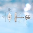 thumbnail image 4 of Limerencia Hypoallergenic Titanium F136 Screw In Flat Back Earrings Implant Grade G23 Tragus Helix Cartilage 20G Piercing for Women's Sensitive Ears, 4 of 7