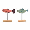 thumbnail image 1 of 2 Piezas De Adorno De Pez De Madera, Forma De Pez De Navidad, Decoración De Escritorio StyleC Sunnimix Decoraciones de escritorio, 1 of 8