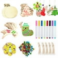 thumbnail image 1 of De Rodajas De Madera Colgantes Para Pintar, Decoraciones Navideñas De Madera Sin Terminar De Múltiples Formas, Discos De Navidad En Blanco, Artesanía Diy Para Decoración De Festivales 50 Piezas Methold HA013805-00, 1 of 7