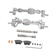 Dualoai Front and Rear Axle Set Complete Axle Set for C8815 1:10 Scale Vehicles Silver
