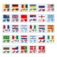 thumbnail image 1 of 116pcs Bandera Mundial Pegatinas Tatuajes Temporales Transferencia Patriótica Cara Calcomanías, 1 of 6