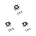 thumbnail image 3 of Masteelf 3pcs A1826 20pcs M5 Square Hole Cage Nuts and M5 X 20mm Mounting Screws Washers for Server Rack and Cabinet Silver, 3 of 8