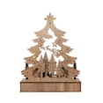 thumbnail image 3 of Kurt Adler Battery Operated Lighted Christmas Tree Village Christmas Decoration, 12.5in, 3 of 5