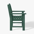 thumbnail image 5 of WestinTrends Malibu Outdoor Patio HDPE Adirondack Dining Arm Chair, Dark Green, 5 of 10
