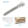 thumbnail image 4 of Uxcell M12 x 80mm 304 Stainless Steel Hex Lag Screws for Wood 5 Pack, 4 of 5