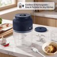 thumbnail image 6 of Electric Garlic Crusher, 250ml Mini Electric Food Chopper, Portable Mini Food Processor, Wireless Electric Garlic Chopper for Ginger, Chili, Fruit, Meat, 6 of 7