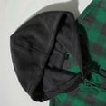 thumbnail image 3 of Boys Girls Flannel Shirt Classic Plaid Hoodie Shacket Long Sleeve Button Down Jacket Uniform Checked Coat 2026 Hooded Outwear, 3 of 6