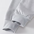 thumbnail image 6 of AWZXDE Childrens Fall Winter Clothing Sweatshirt Zip Up Hooded Jumpsuit Comfortable Casual Kids Jumpsuit Light Gray，6-7 Years, 6 of 7