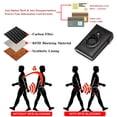 thumbnail image 6 of LOUEBICA Slim Smart Mens Wallet Card Holder Minimalist Leather Front Pocket Wallet RFID Blocking Pop Up Aluminum Case Credit Card Wallet, 6 of 7
