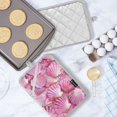 thumbnail image 5 of Pot Holders Set of 2 Heat Resistant 338℉ Kitchen Oven Gloves Potholder Cooking Baking Microwave Mitts Pink Abstract Seashells, 5 of 7
