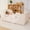 Butter, variant on FICISOG Lovely Toddler Beds, Low Montessori Floor Bed for Toddlers, Crib Size Kids Bed with Safety Guardrails and Wood Slats, Soft Boucle Toddler Bed for Girls Boys Children Aged 3-7 Years Old, Pink