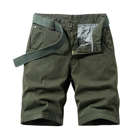 uikmnh Mens Shorts Men's Casual Cargo Shorts Stretch Waist Shorts Summer Beach Shorts Size:36