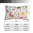 thumbnail image 2 of Fotbe Winter Christmas And New Year Deer Funda de Almohada Decorativa Estilo Occidental, Lujo en Algodón, Fundas para Almohadas King, Cojín Estampado para Decoración del Hogar-14"x20", 2 of 6