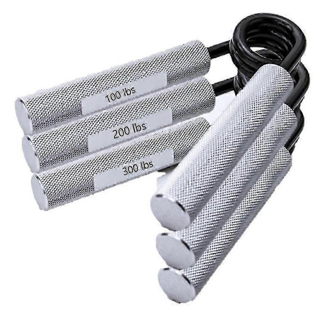 Hand Grip Strengthener Set Of 3 (100lb 200lb 300lb) Metal Grip Strength Trainer Wrist & Forearm Str From Suguomei