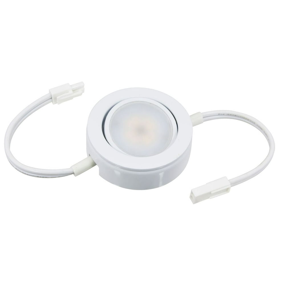 3 Pack Kit LED Puck Lights 4.3W 200 Lumens 120V White