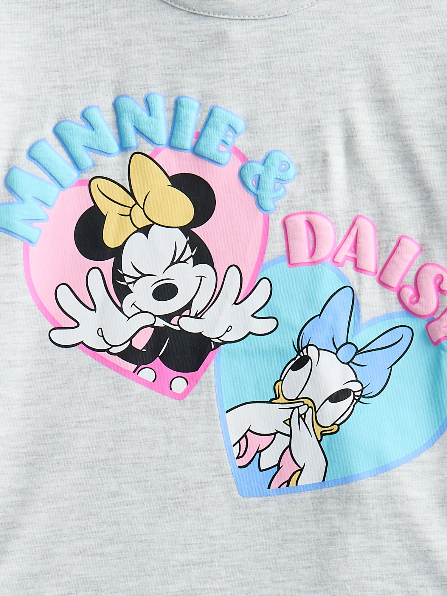 Minnie and Daisy Baby Girls Ruffle Graphic Top and Flare Leggings with Bow Headband Set, 3-Piece, Sizes 0/3M-24M