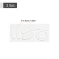 thumbnail image 2 of Unique Bargains Rounded Curved Edges Mouse Feet Skates 0.8mm w Cleaning Paper for G PRO Wireless Gaming Mouse White 5Pcs/3 Set, 2 of 5