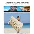 thumbnail image 5 of Sage Green Yellow Spring Floral Towel Set of 3,Soft Microfiber Bath Towels,Hand Towel,Washcloths,Watercolor Botanical Summer Flowers Quick-Dry Absorbent Towels for Bathroom Kitchen Hotel Beach Gym, 5 of 7