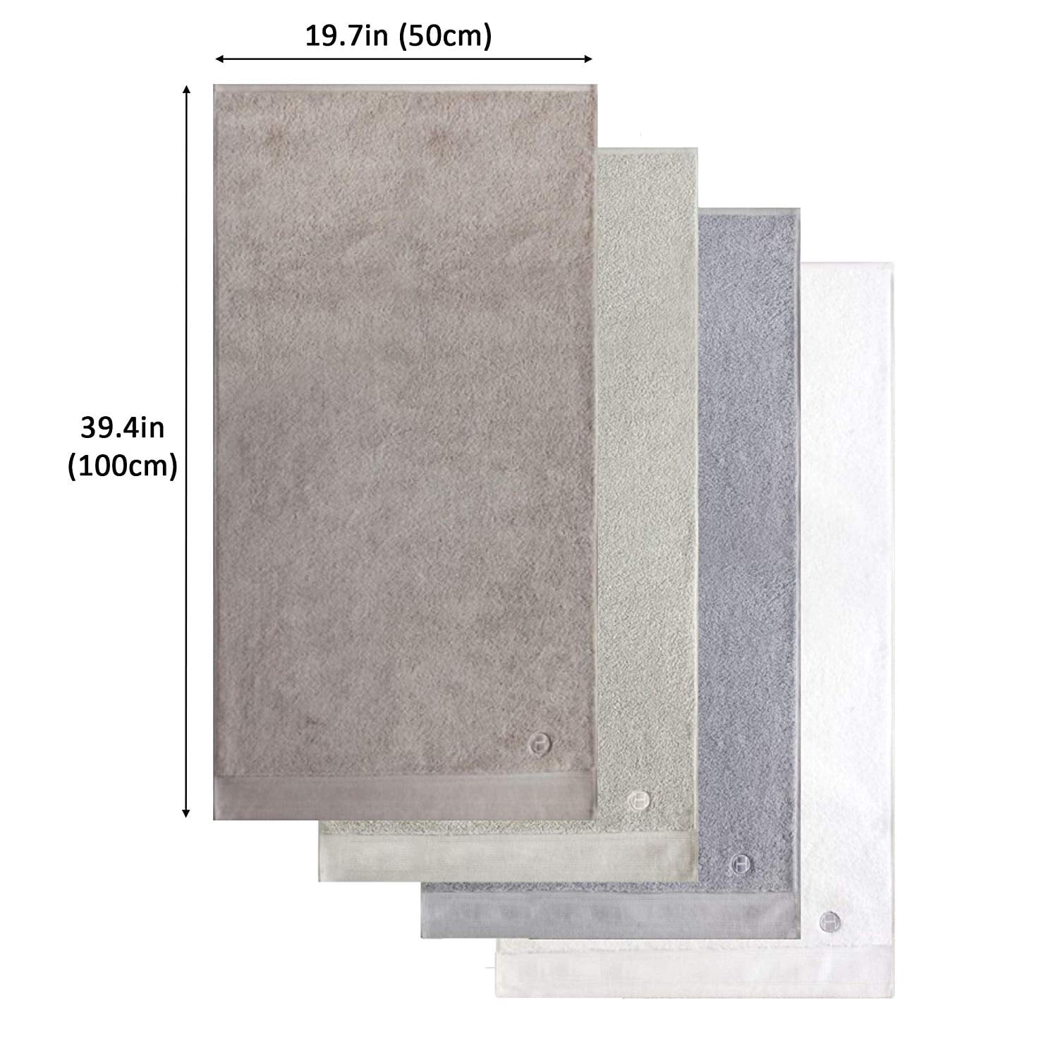 ( Set of 3 ) SONGWOL Hotel Collection Premium Large Face Towels | 20 X 40 inch, 470 GSM | Absorbent Combed Cotton Fabric | Cross Hemmed | Made in Korea (Light Olive Green)
