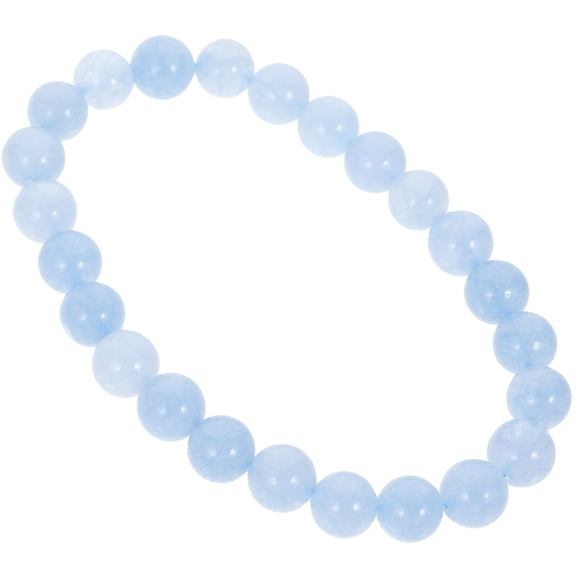 BESTYASH cate Sky Blue Natural Crystal Bead Bracelet Stretch Wrist Bracelet for Daily Wear