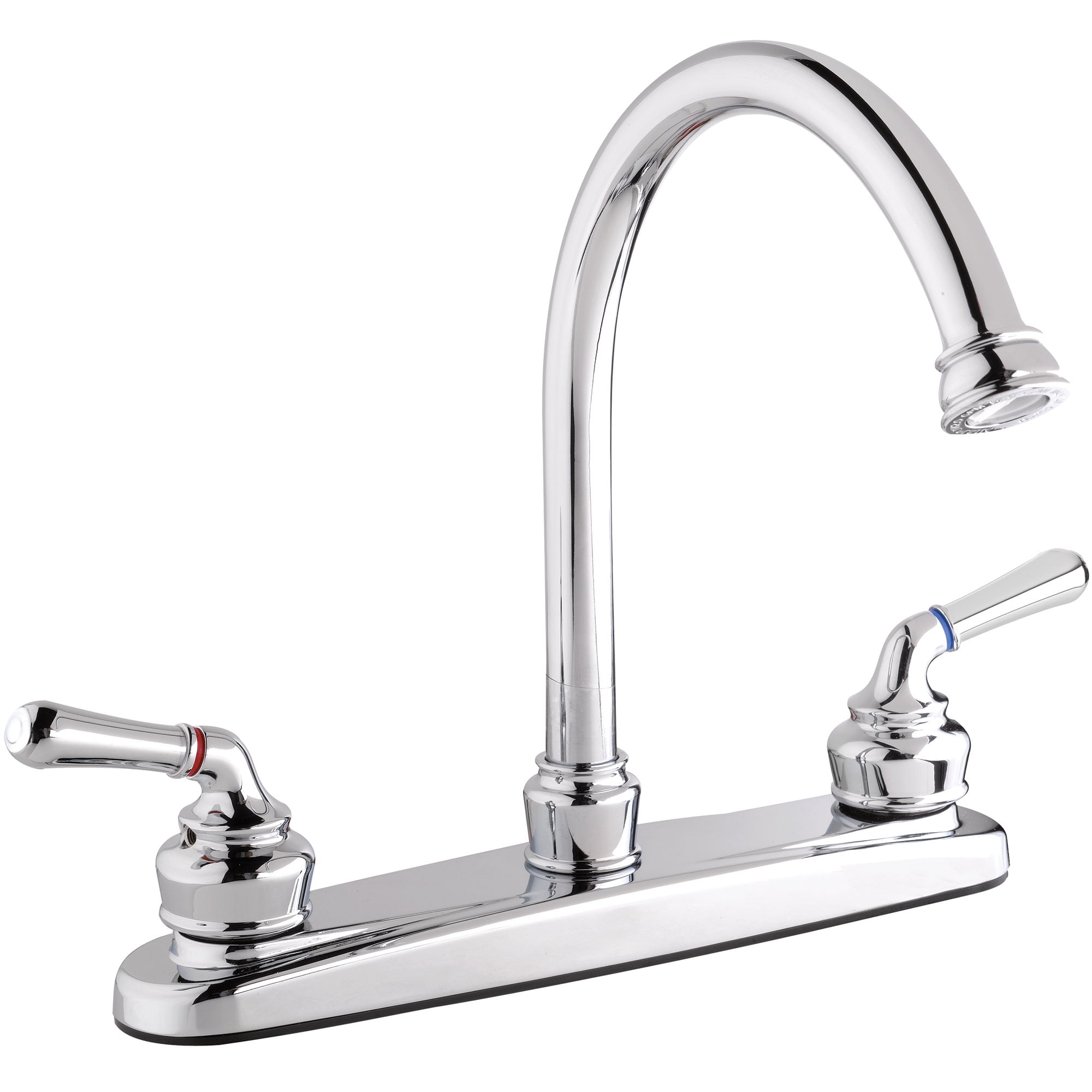 Belanger 21485W MidArc Two Handle Kitchen Faucet, Polished Chrome