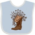 thumbnail image 3 of Inktastic Cowgirl Rodeo Western Boot Girls Baby Bib, 3 of 4