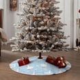 thumbnail image 5 of Salouo Goose White Flowers Christmas Tree Skirt 30" Farmhouse Christmas Decorations Snowman Xmas Tree Skirt Tree Mat for Holiday Party Decor, 5 of 8