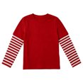 thumbnail image 5 of Fozruso Boys Striped Long Sleeve T-Shirts Casual Round Neck Pullover Tee Shirt Tops Fall Outfits, 5 of 7