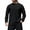 Black, variant on Yievot Men's Long Sleeve Tee Shirts Waffle Crew Neck Pocket T Shirts Solid Color Casual Basic Tops