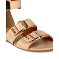 thumbnail image 4 of Nature Breeze AG80-Rome-01 Women Leatherette Buckle Open Toe Gladiator Flat Sandal, 4 of 6