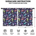 thumbnail image 2 of Blackout Kids Curtains,DarkBlue Cartoon Dinosaurs Space Rockets Pattern Childrens Insulated Curtains Set Of 2,Bedroom Essentials,Toddler Room Decor 52"x63", 2 of 5