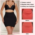 thumbnail image 5 of KIWI RATA Shapewear Slips for Women Tummy Control High Waisted Half Body Shaper Dress Built in Thong Shaping Skirt, 5 of 6