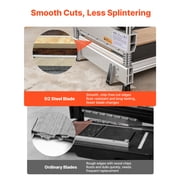 VEVOR 13 inch Vinyl Floor Cutter, 12mm Thick Laminate Flooring Cutter with 15°/30°/45° Adjustable Angle Settings, Flexible Wheels, Telescoping Handle, Certain Engineered Wood, LVT, VCT, SPC, LVP, WPC