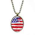 thumbnail image 1 of La bandera de barras y estrellas aire cepillado Latina Collar Colgante de cadena vintage Colección de joyas colgantes Unbranded M, 1 of 3