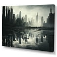 thumbnail image 2 of Designart "Mirage of Urban Skyscrapers IV" Architecture Canvas Art Print, 2 of 5