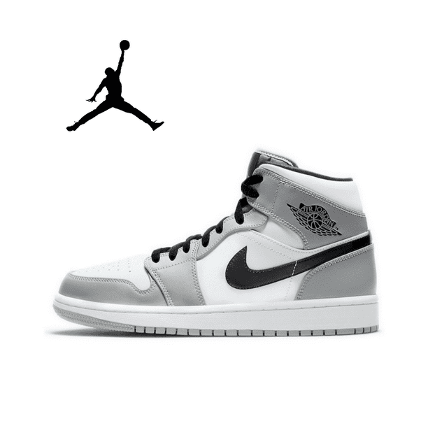 Neck-zapatillas de baloncesto Air Jordan 1 para hombre, zapatos clásicos Retro, humo color gris claro, 5547242897
