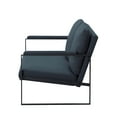 thumbnail image 5 of Gewnee 26.8”Metal Frame Accent Armchair,Single Sofa Chair with Scratch-Resistant Foot Pads & Detachable Washable Backrest,Suitable for Study Rooms and Bedrooms.(Blue), 5 of 14