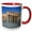 Red/White, variant on 3drose, Washington, D.c., Jefferson Memorial at Dawn - Us09 Bja0001 - Jaynes Gallery, 11oz Two-tone Green Mug