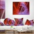 thumbnail image 4 of Designart Red Orange Antelope Canyon - Landscape Photo Throw Pillow - 16x16, 4 of 5