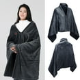 thumbnail image 1 of Oliegs Heated Blanket Heated Shawl For Women Men Zip Up Heating Jacket Home Heated Body Warmer USB Coats Heated Scarf Chocolate, 1 of 5
