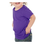 Kavio IJC0432 Infants Crew Neck Short Sleeve Tee-Grape-6M