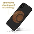 thumbnail image 3 of Case Yard Wooden Case for iPhone-X Soft TPU Silicone cover Slim Fit Shockproof Wood Protective Phone Cover for Girls Boys Men and Women Supports Wireless Charging Moon with Sun Design, 3 of 7