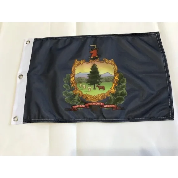 PURELY- 12X18 12"X18" State Of Vermont With 3 Grommets Flag Boat Car Garden 2