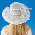 thumbnail image 7 of Hauaitttt Womens Summer Dress Hat Wide Leaf Flower Bridal Shower Hat Sun Hats Beach Hat Mens Hats Outdoor Exploring Hat Retirement Visor Beaches Hats Oversized Beach Hats for Women Large Size Fedora, 7 of 7