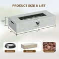 thumbnail image 5 of Naga Bahna Propane Fire Pit Table, 56-Inch Outdoor Gas Fire Table 50,000BTU– Modern Rectangle Firepit for Patio, Garden, and Backyard, 5 of 5