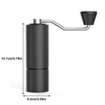 thumbnail image 4 of Billuyoard Molinillo de café Manual ajustable de 25G, molinillo de mano portátil de alta calidad, máquina de moler cuentas para el hogar, 1 Juegos de servir café y té Negro, 4 of 6