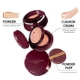 thumbnail image 4 of Air Cushion Foundation, 2-in-1 Hydrating Compact, Lightweight Buildable Coverage, Natural Matte Finish, Long-Wearing, Portable Makeup, 10g + 15g, 4 of 5