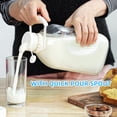 thumbnail image 2 of Botellas de vidrio para leche Syntic de 2 litros con asa y tapa hermética, paquete de 4, 2 of 8