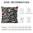 thumbnail image 5 of Orinice Throw Pillow Cover Watercolor Japanese Fish Carp Koi Seamless Pattern Swimming Decorative Square Pillow Case for Home Bedroom Living Room Cushion Cover  White, 5 of 5